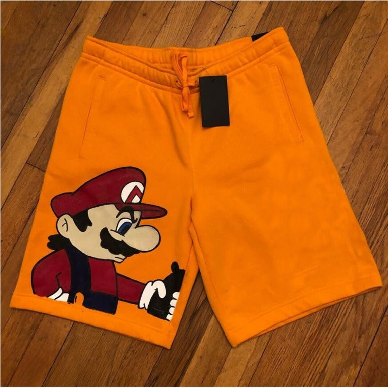 New American Fashion Brand Co branded Shorts for Mens Summer Leisure Sports Pure Cotton Large Quarter Beach Pants