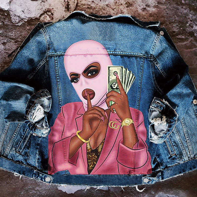 Women's Street Lapel Denim Jacket
