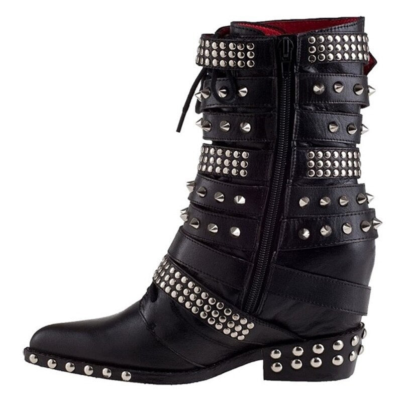 Belt Buckle Ankle Boots