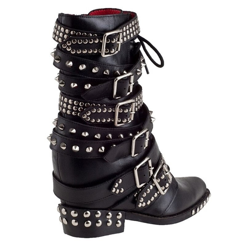 Belt Buckle Ankle Boots