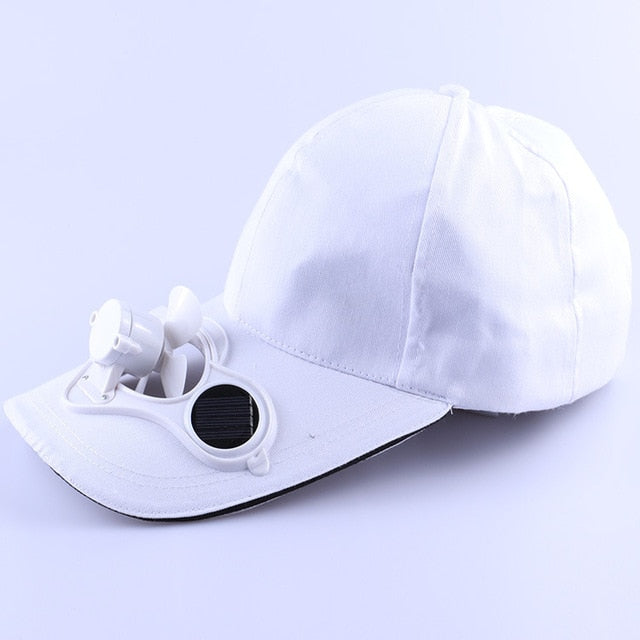 Men Women Solar Power Sun Baseball Hats With Cooling Fan Summer Boys Girls Funny Caps Camping Traveling