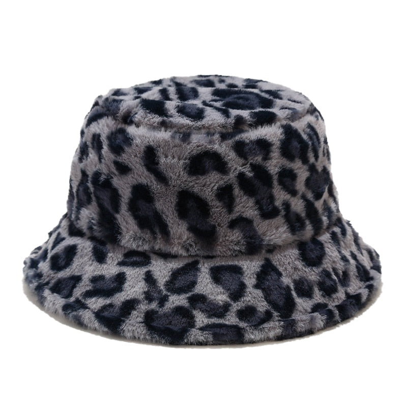 Autumn Winter Camouflage Faux Fur Bucket Hats Women Girl Fashion Warm Soft Velvet Fluffy Fisherman Hat Ladies Outdoor Panama