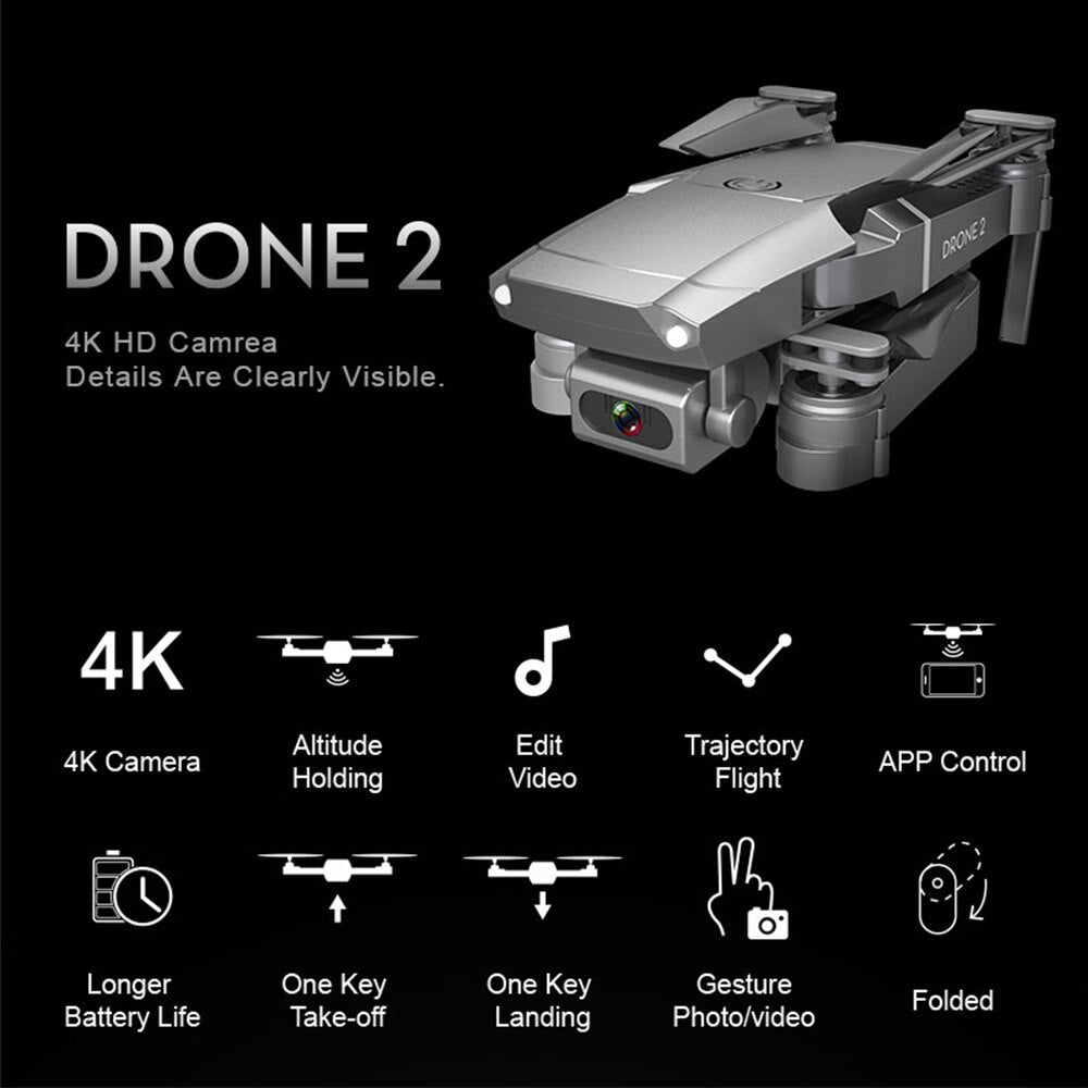 E68 Drone HD wide angle 4K WIFI 1080P FPV Drones video live Recording Quadcopter