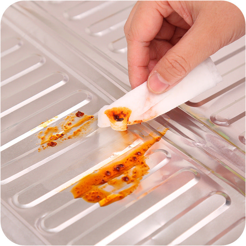 Kitchen Oil-Separating Aluminum Foil Plate Stove Creative Kitchen Supplies Cooking Heat Insulation Splash-Proof Baffle