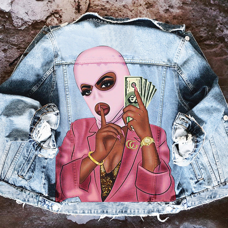 Women's Street Lapel Denim Jacket