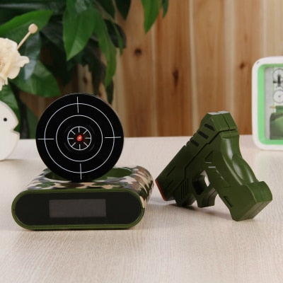 Shoot Alarm Clock / Gun O'Clock / Lock N Load Target Alarm Clock office gadgets