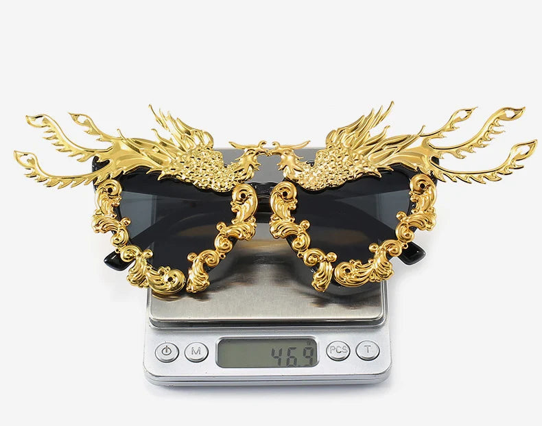 New Fashion Dragon And Phoenix Sunglasses women's ladies
