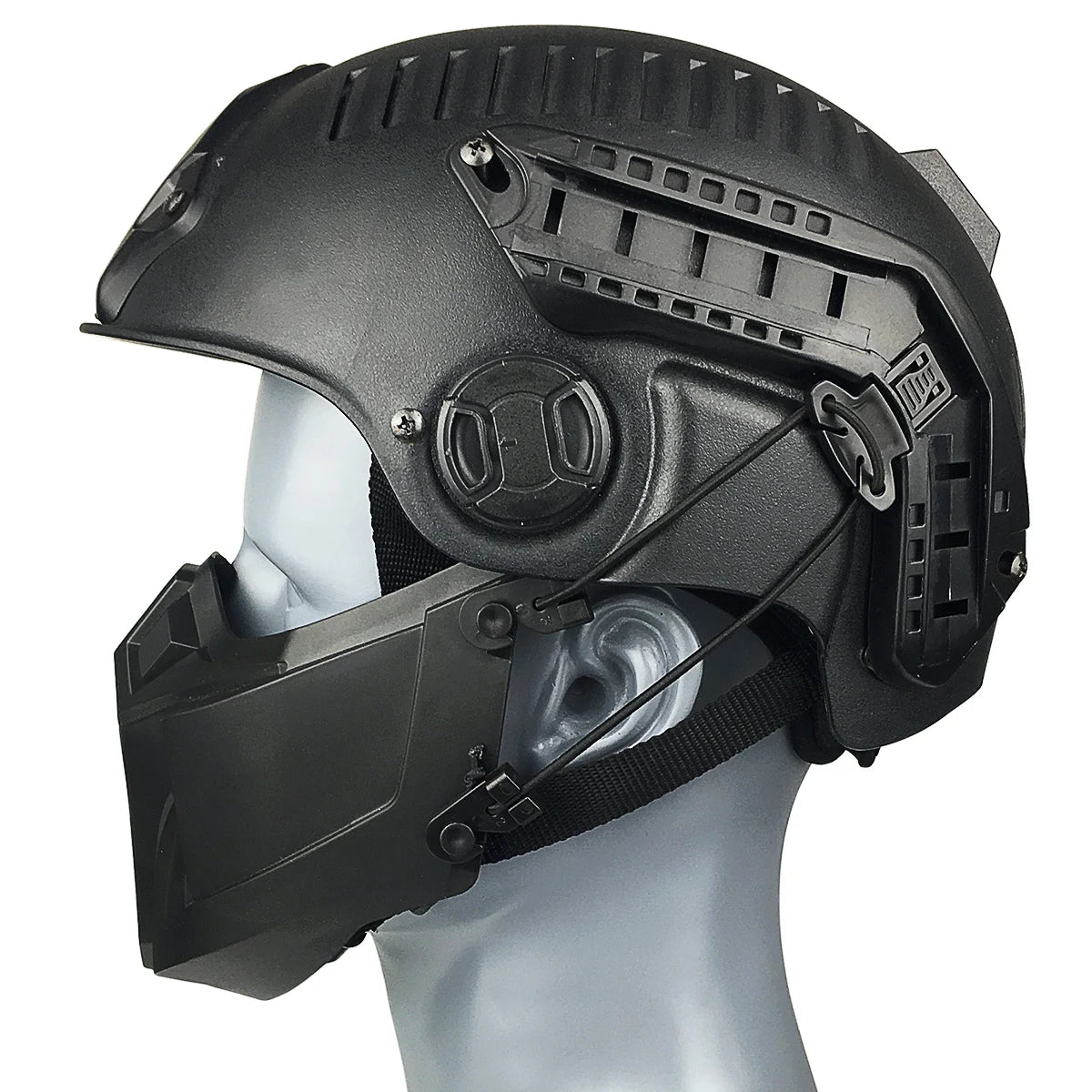 Adjustable Strap Mouth Protect CS Sports Safety Protective Equipment Tactical Half Face Mask