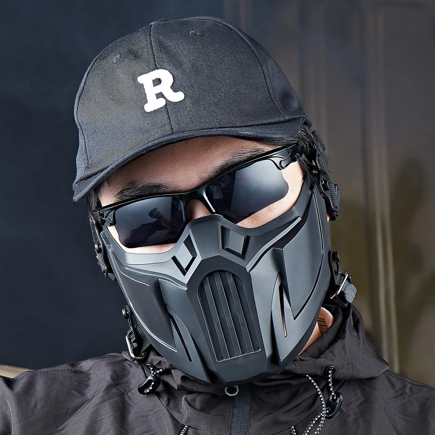 Adjustable Strap Mouth Protect CS Sports Safety Protective Equipment Tactical Half Face Mask