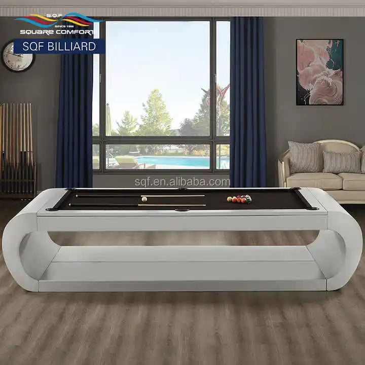 S.Q.F Luxury 7ft 8ft 9ft Biliard Table American Nine Ball House Biliard Tables Solid Wood Slate 3 In1 Pool Table