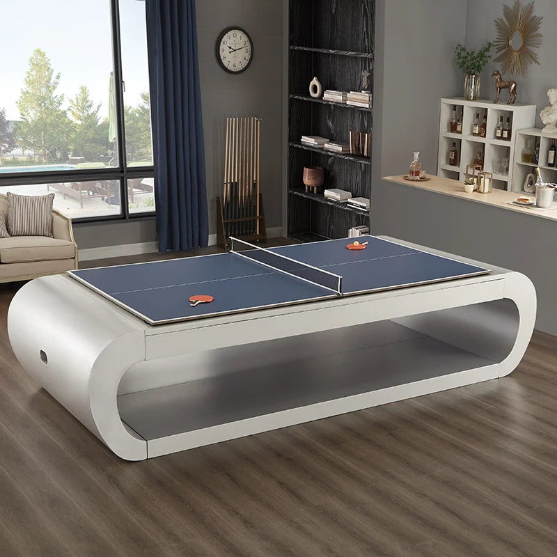 S.Q.F Luxury 7ft 8ft 9ft Biliard Table American Nine Ball House Biliard Tables Solid Wood Slate 3 In1 Pool Table