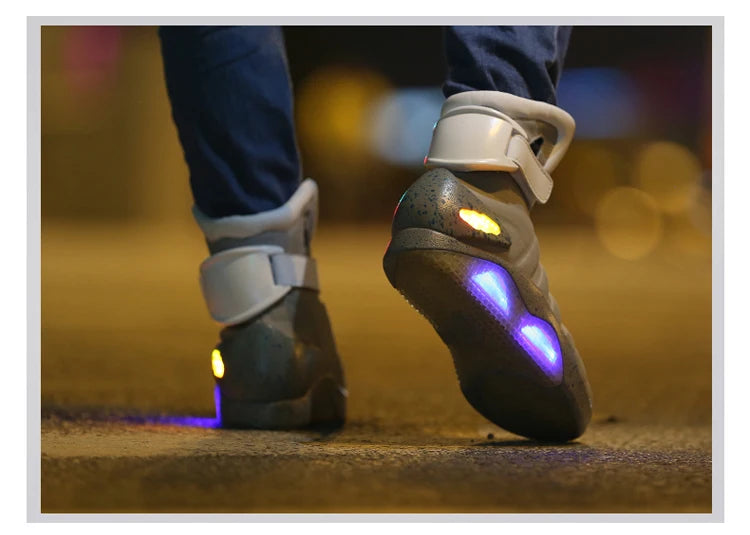 Skateboarding Shoes New Led Boots for Men,Women,Boys and Girls USB Rechargeable Glowing Shoes Man Party Shoes Cool Soldier Boots