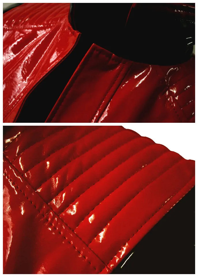 Michael Jackson Red PU Leather This Is It Thriller Jacket