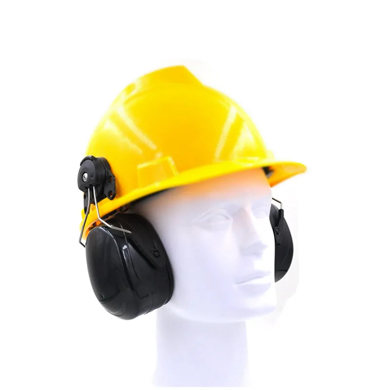 Anti-noise On-Helmet Earmuffs Ear Protector For Safety Helmet Cap Use Factory Construction Work Safety Hearing Protection