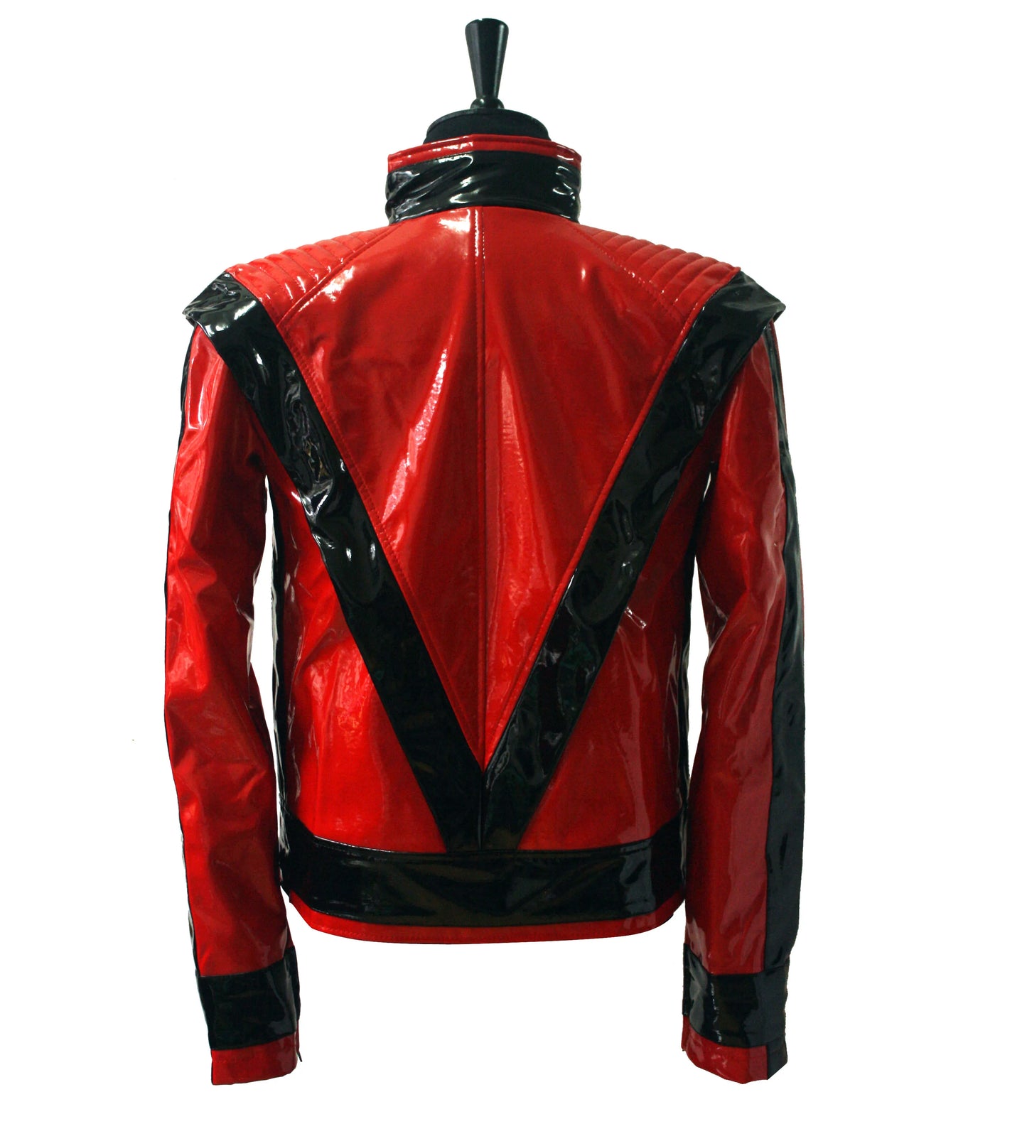 Michael Jackson Red PU Leather This Is It Thriller Jacket