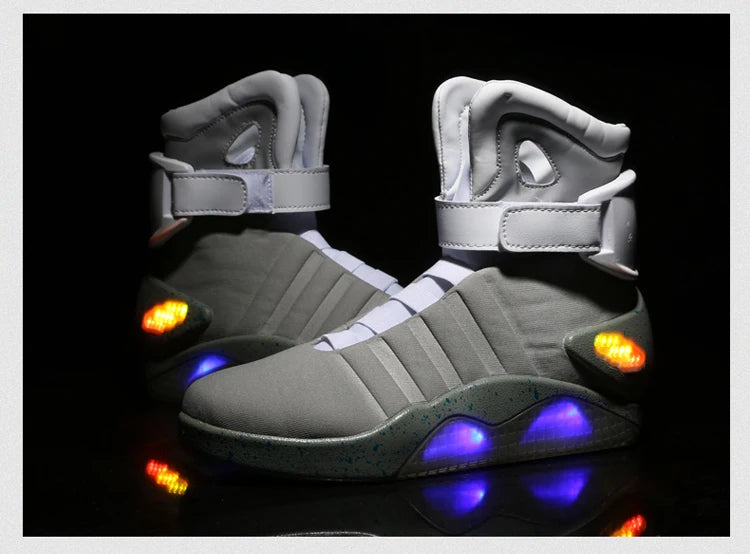 Skateboarding Shoes New Led Boots for Men,Women,Boys and Girls USB Rechargeable Glowing Shoes Man Party Shoes Cool Soldier Boots
