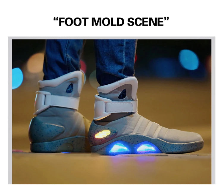 Skateboarding Shoes New Led Boots for Men,Women,Boys and Girls USB Rechargeable Glowing Shoes Man Party Shoes Cool Soldier Boots