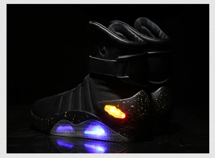 Skateboarding Shoes New Led Boots for Men,Women,Boys and Girls USB Rechargeable Glowing Shoes Man Party Shoes Cool Soldier Boots
