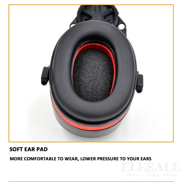 Anti-noise On-Helmet Earmuffs Ear Protector For Safety Helmet Cap Use Factory Construction Work Safety Hearing Protection