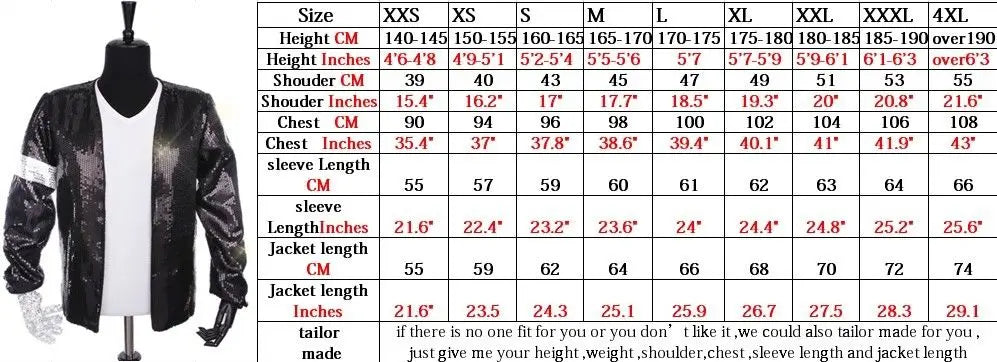 Michael Jacket for Men Kids Women Show Performance