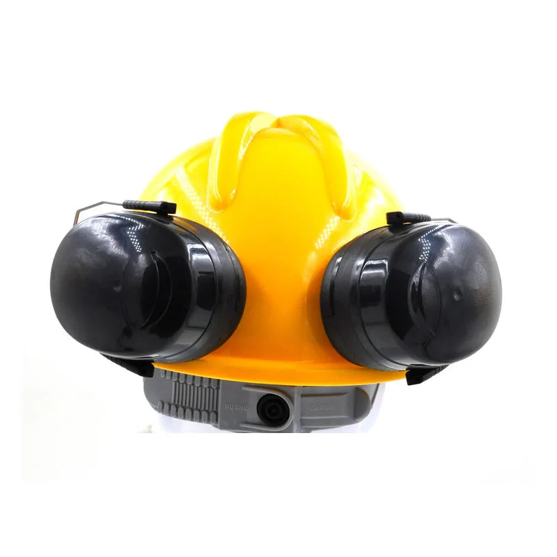 Anti-noise On-Helmet Earmuffs Ear Protector For Safety Helmet Cap Use Factory Construction Work Safety Hearing Protection