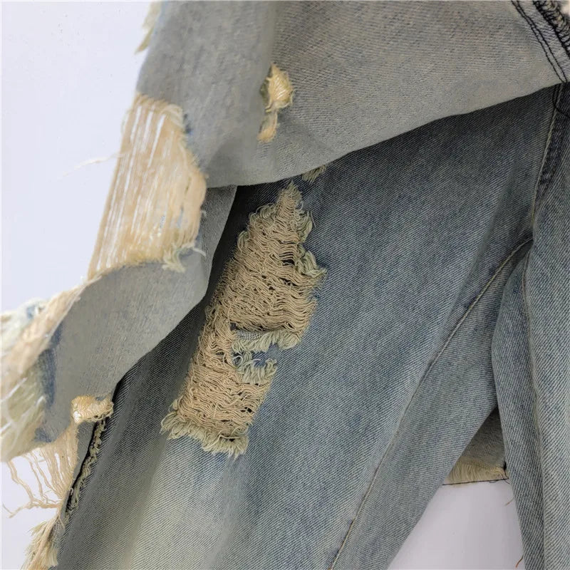 2026 Frayed Denim Skirt Pencil Silhouette Quick Dry Nylon/Cotton Trend