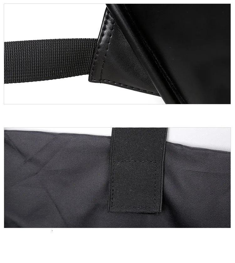 Unisex Waterproof Thicken Leather Backpack - 3D Rivet Embossed, Hooded Design, Spacious Laptop Rucksack for Daily & Travel