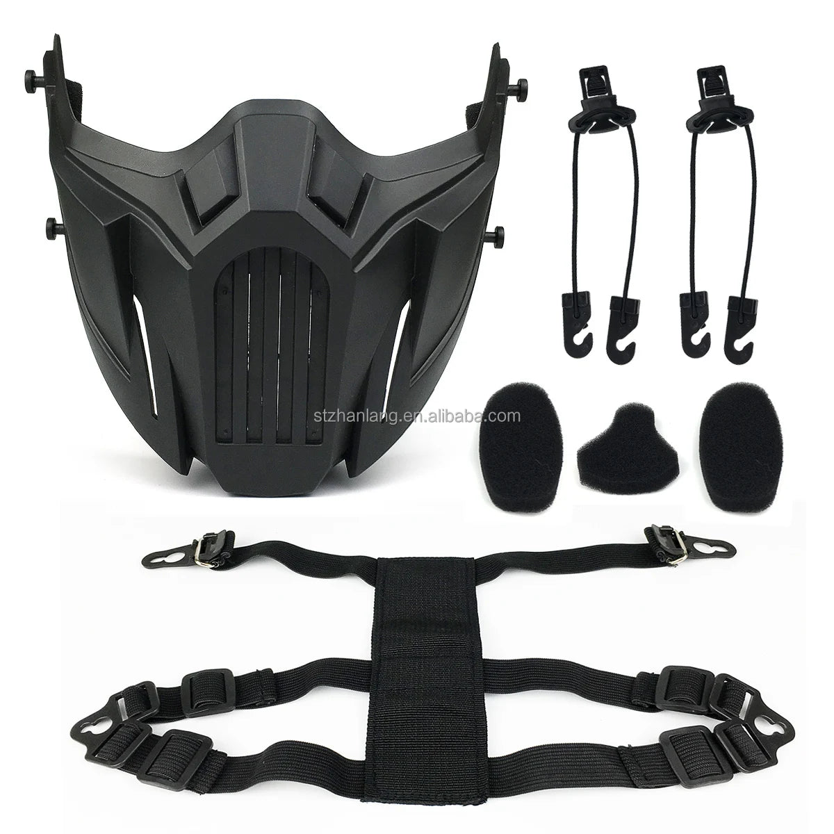 Adjustable Strap Mouth Protect CS Sports Safety Protective Equipment Tactical Half Face Mask