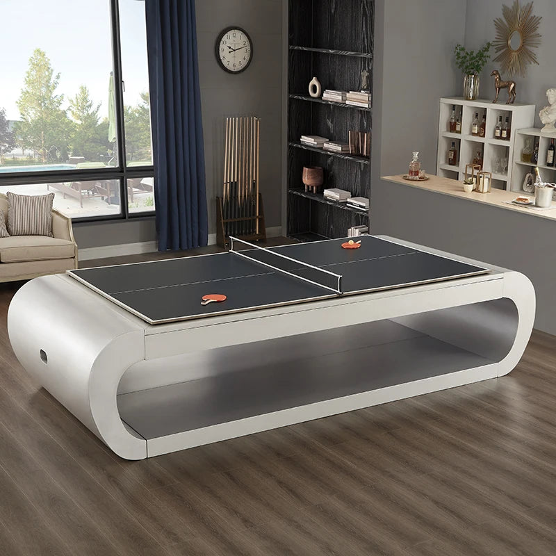 S.Q.F Luxury 7ft 8ft 9ft Biliard Table American Nine Ball House Biliard Tables Solid Wood Slate 3 In1 Pool Table