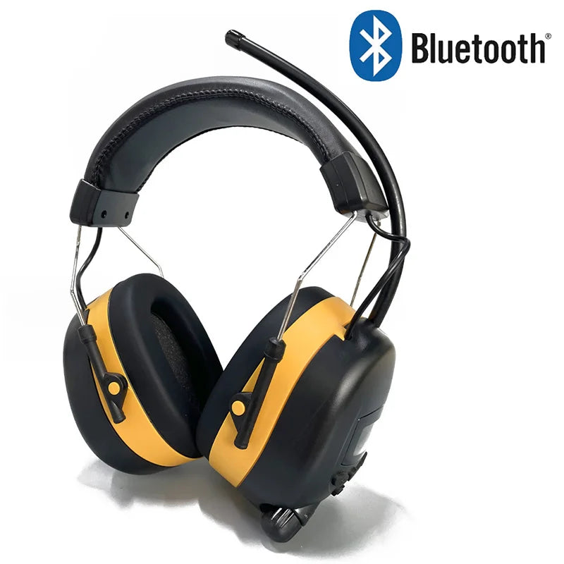 NEW Ear Protector with Bluetooth Hearing Protection FM Radio Headphones Noise Reduction Safety Earmuffs Headset for Music