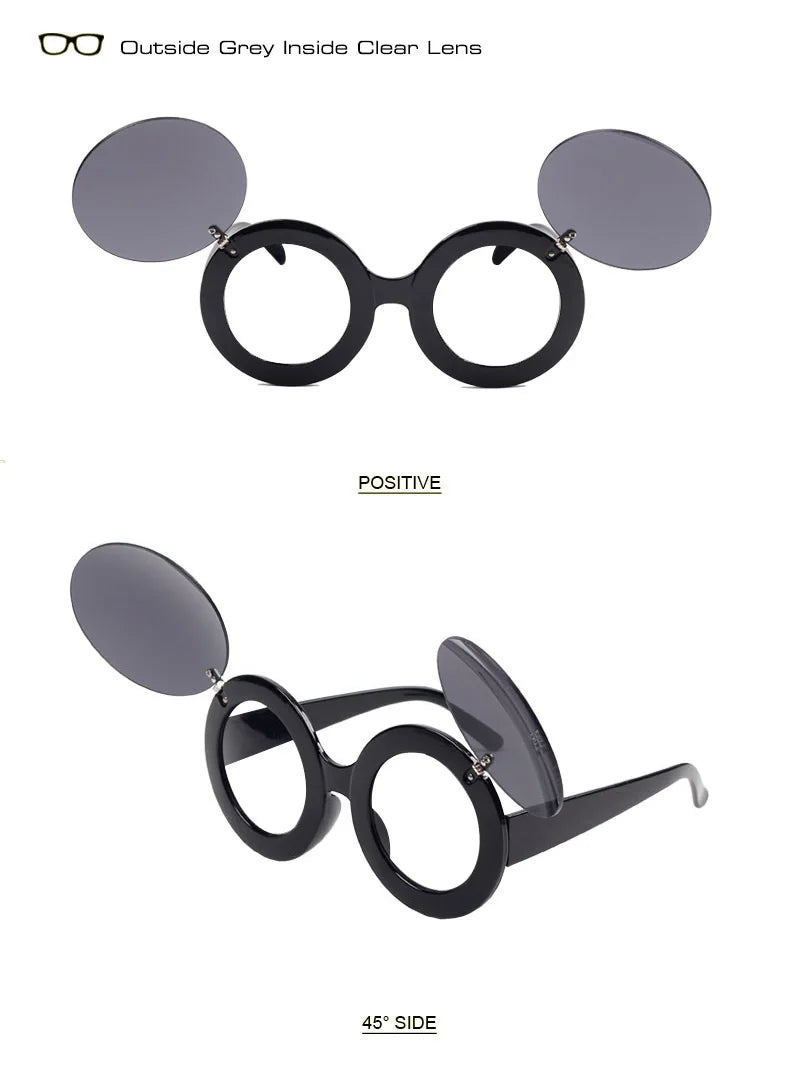 Classic Chic Popular Lady Flip Sunglasses Women
