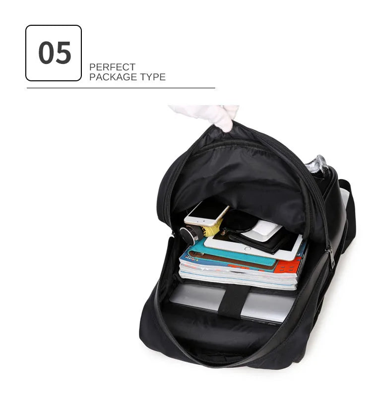 Unisex Waterproof Thicken Leather Backpack - 3D Rivet Embossed, Hooded Design, Spacious Laptop Rucksack for Daily & Travel