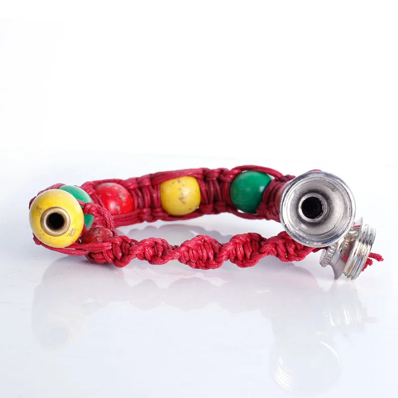 Portable Metal Bracelet Smoke Smoking Pipe Jamaica Rasta Weed Pipe 3 Colors Gift for both man and women GYH