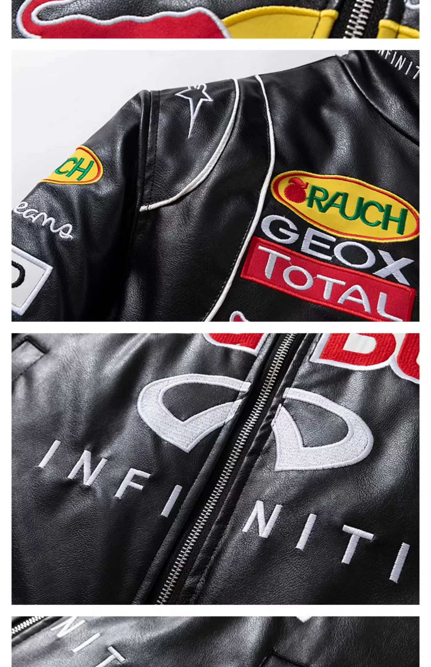 American Retro Racing Suit Motorcycle Cotton Jacket Fall and Winter Motorcycle Cycling Clothing Embroider Pilot Jacket Men's and Women's Coats