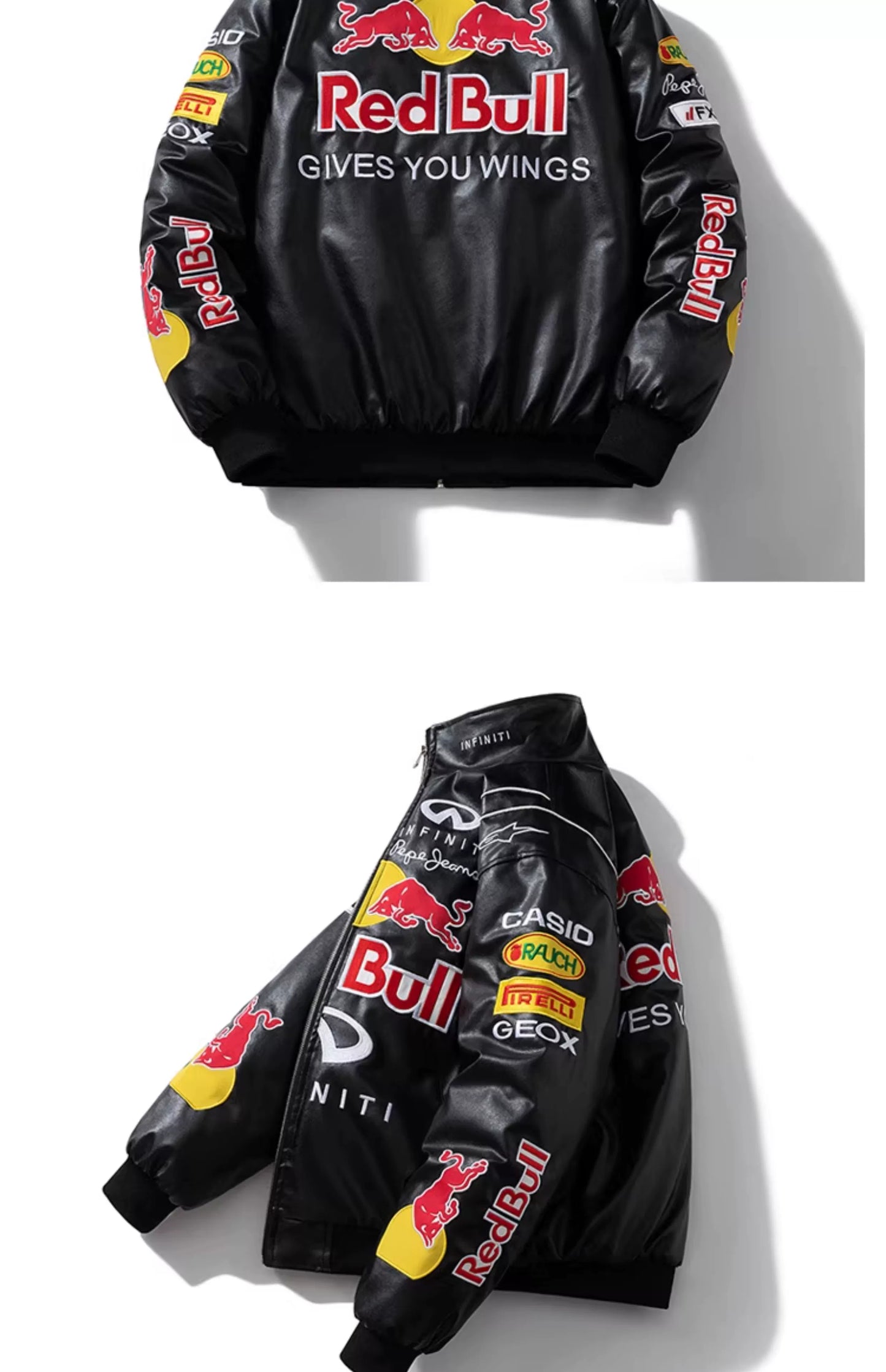 American Retro Racing Suit Motorcycle Cotton Jacket Fall and Winter Motorcycle Cycling Clothing Embroider Pilot Jacket Men's and Women's Coats