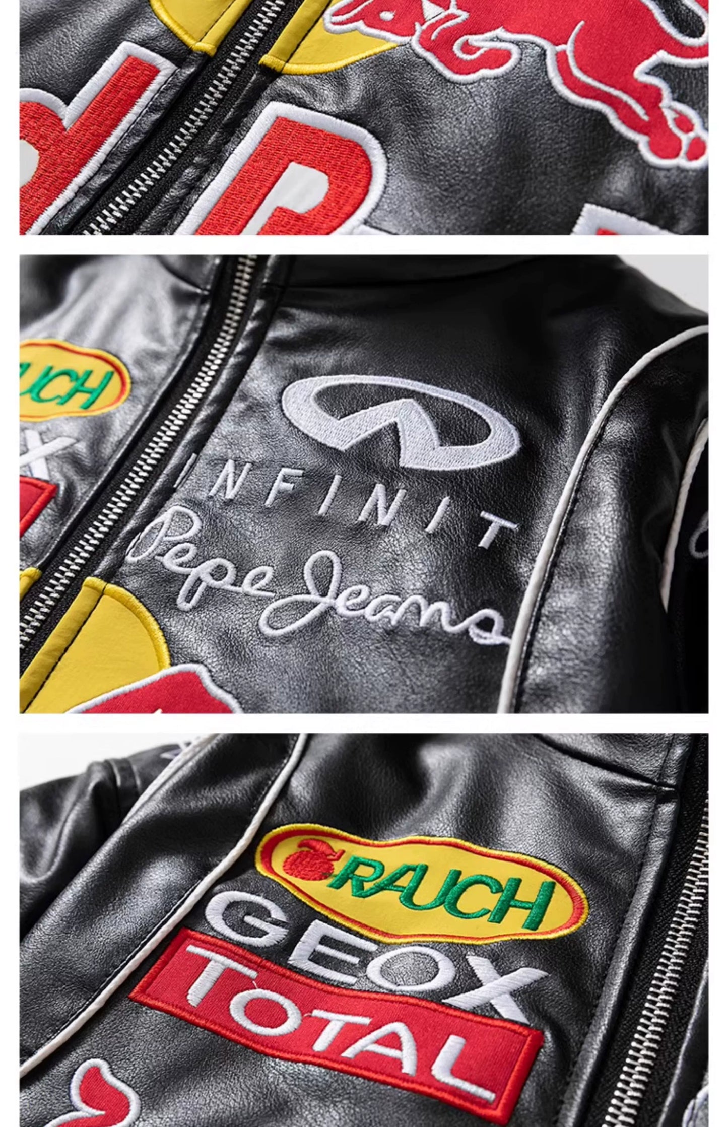 American Retro Racing Suit Motorcycle Cotton Jacket Fall and Winter Motorcycle Cycling Clothing Embroider Pilot Jacket Men's and Women's Coats