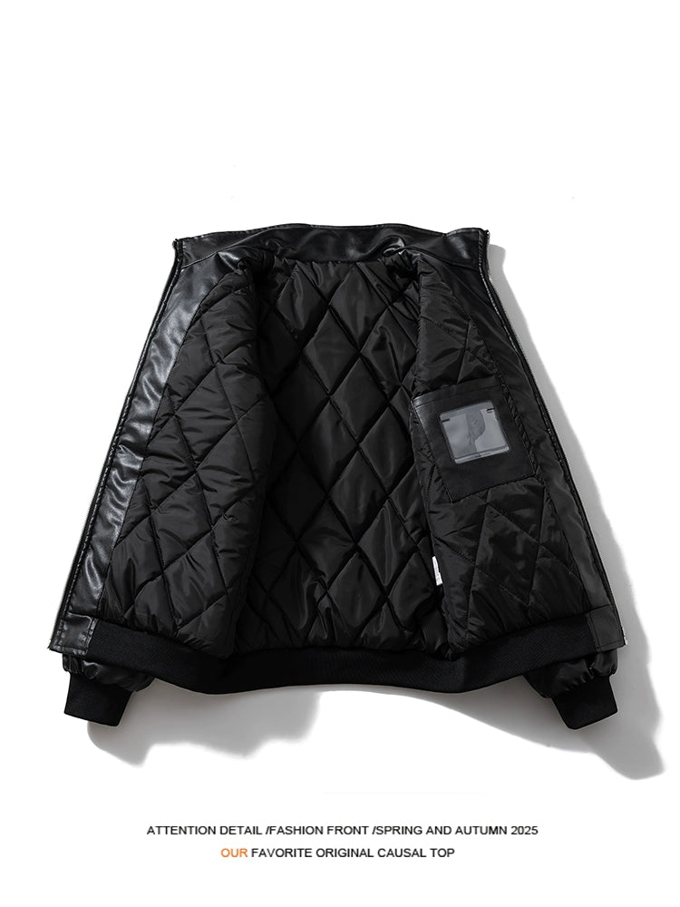 American Retro Racing Suit Motorcycle Cotton Jacket Fall and Winter Motorcycle Cycling Clothing Embroider Pilot Jacket Men's and Women's Coats