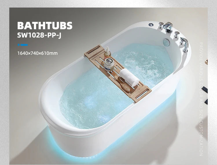 Bathroom Hotel Free-standing bathtub Acrylic Jacuzzi