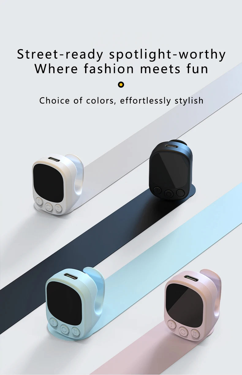 Tiktok Scrolling Ring Remote Control Touchpad Camera Shutter Mouse Ring for Short Video Control Compatible with iPhone iPad