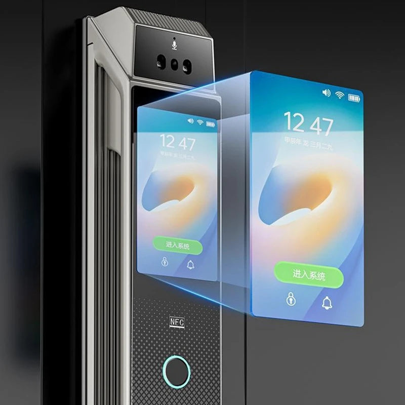 Face Recognition Smart Door Lock Fingerprint WIFI APP Remote Control Home Security Gate Electronic Lock