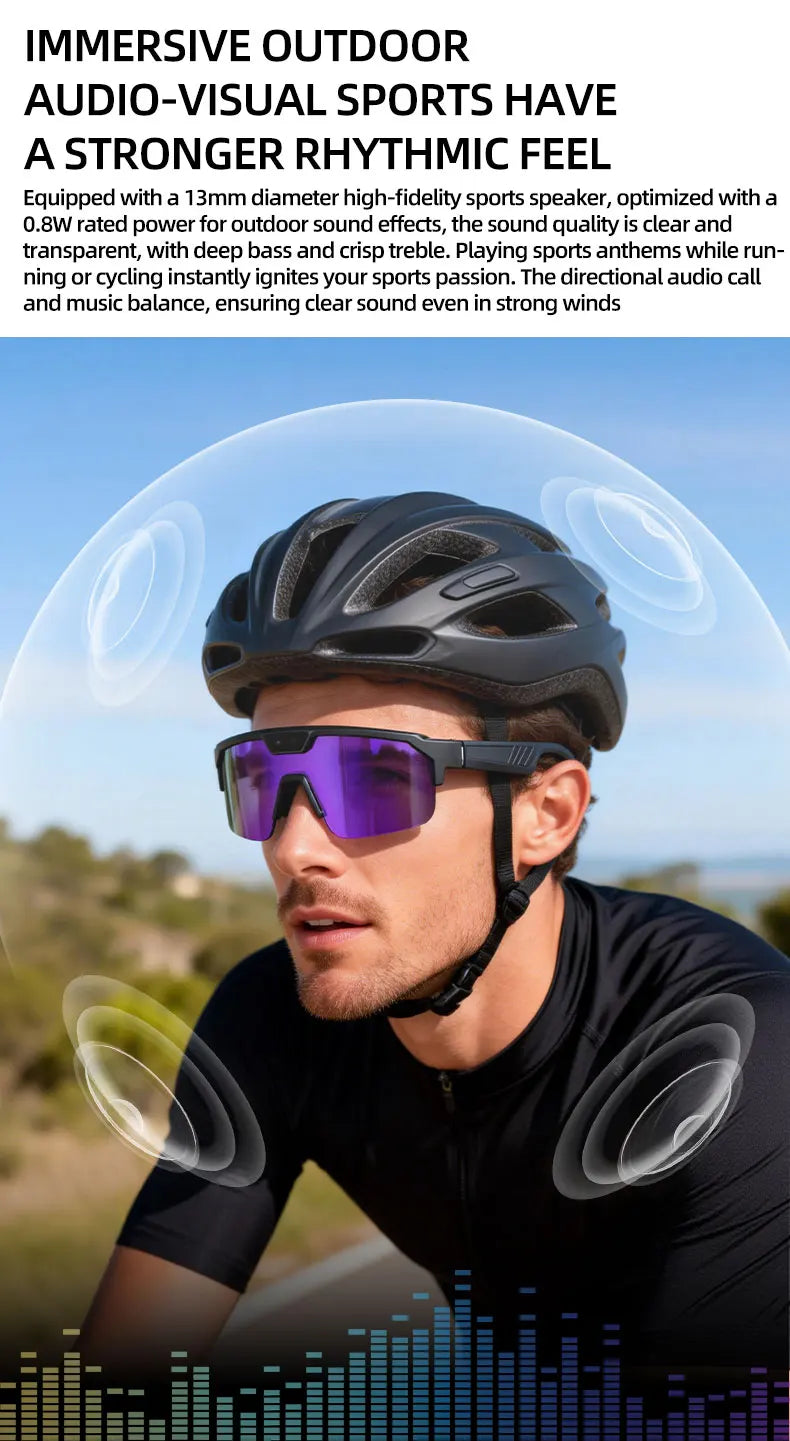 2026-27 New 1200P Camera Smart Goggles/ shades. Men 8MP Pixel Anti-shake Video ChatGPT Translation Dual Mic Audio