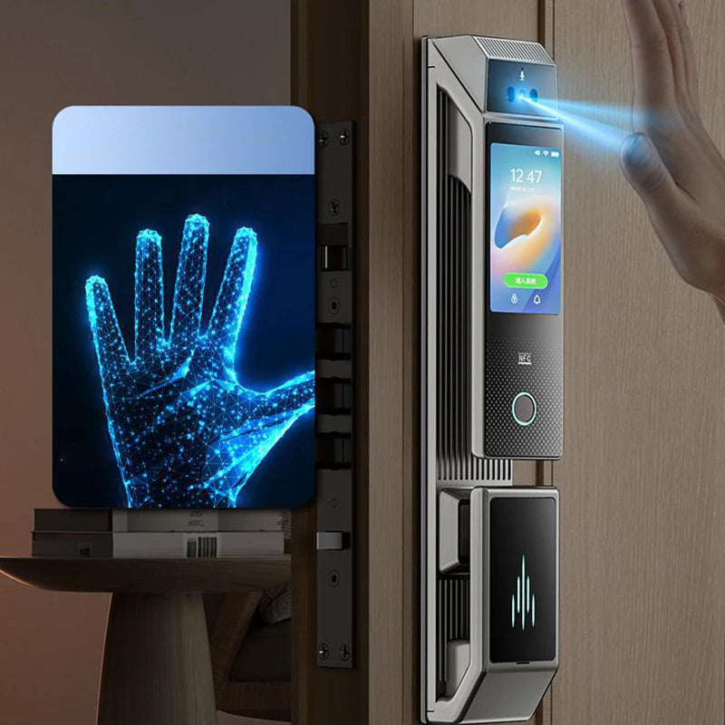 Face Recognition Smart Door Lock Fingerprint WIFI APP Remote Control Home Security Gate Electronic Lock