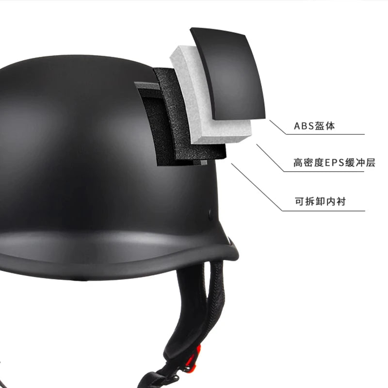 15 German Vintage Japanese style retro motorcycle helmet summer pleasantly cool protective