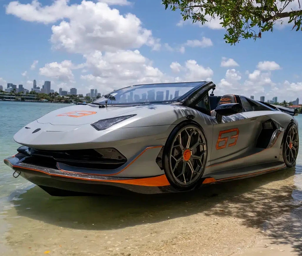 Water supercar driving jet car boat high speed sports speedboat pleasure boat