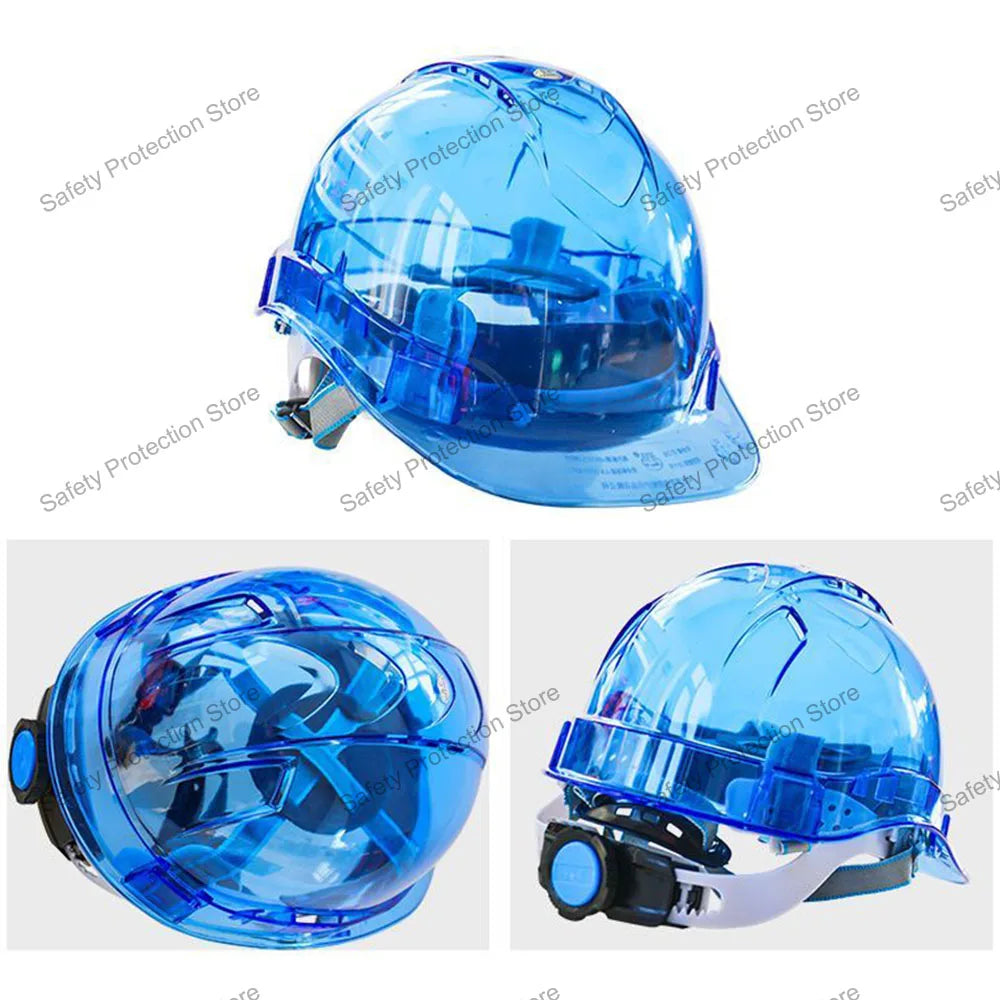 Construction Safety Helmet Worker Climbing Protective Transparent Vented Hard Hat Outdoor Workplace Head Protection Helmet