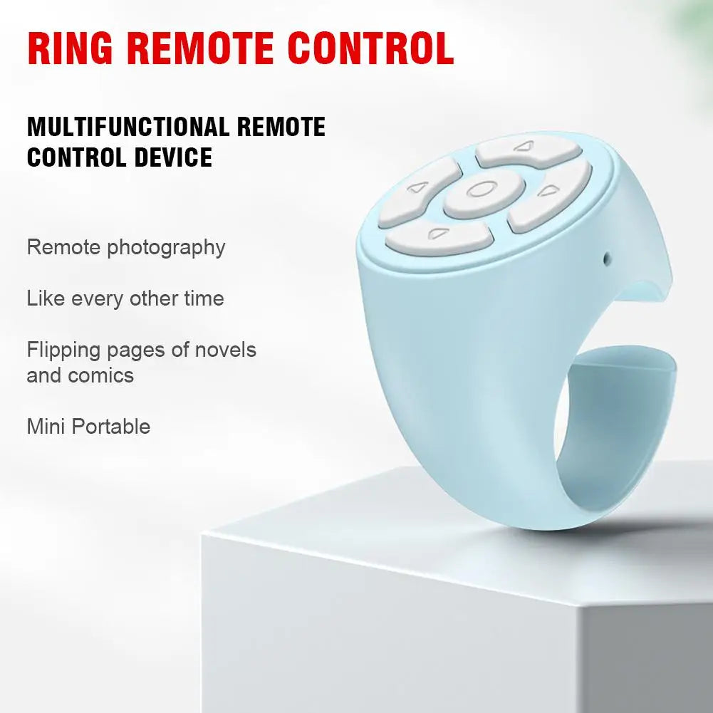 Bluetooth Ring Remote Control Tablet Phone Camera Controller Self Timer Tiktok Kwai Remote Control Page Turning