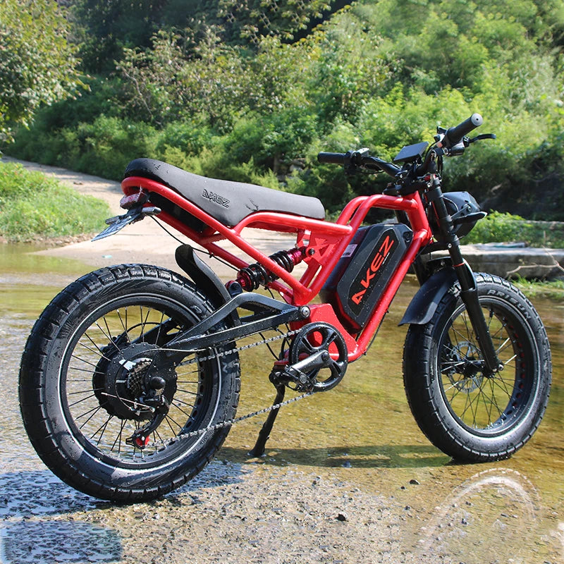 STLF Practical Electric Mountain Fatbike 20-Inch Fat Tire Electric Dirt Electric Bicycle