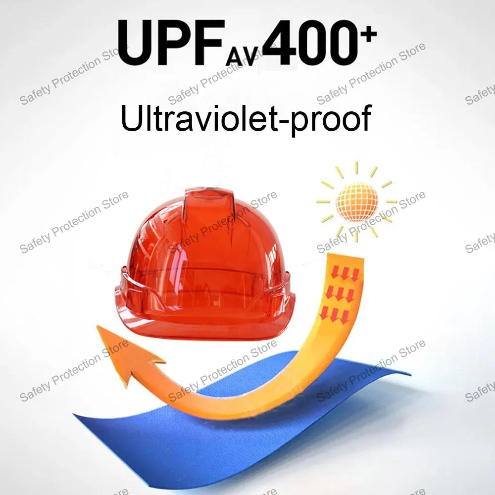 Construction Safety Helmet Worker Climbing Protective Transparent Vented Hard Hat Outdoor Workplace Head Protection Helmet