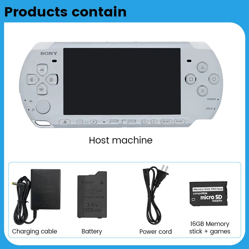 Original PlayStation psp 3000 Handheld Game Console (PSP-3006) PSP3000 Game Console Including games(Recondition) No UMD function