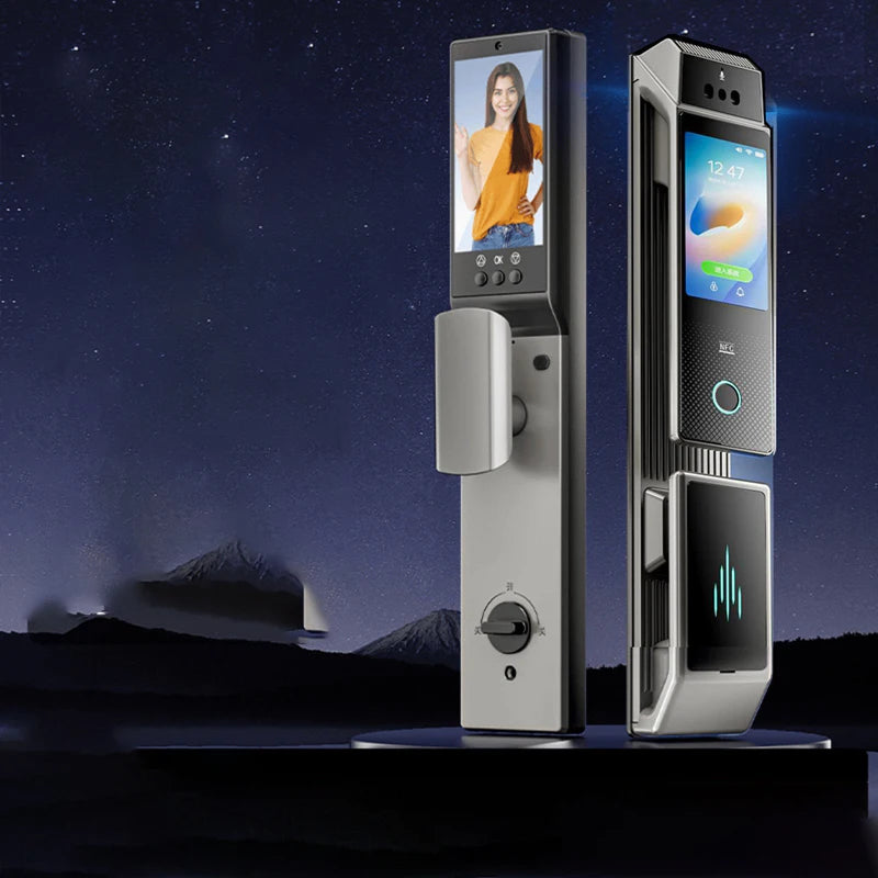 Face Recognition Smart Door Lock Fingerprint WIFI APP Remote Control Home Security Gate Electronic Lock